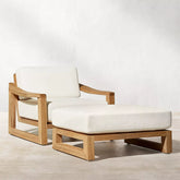 garden teak sofa courtyard combination garden